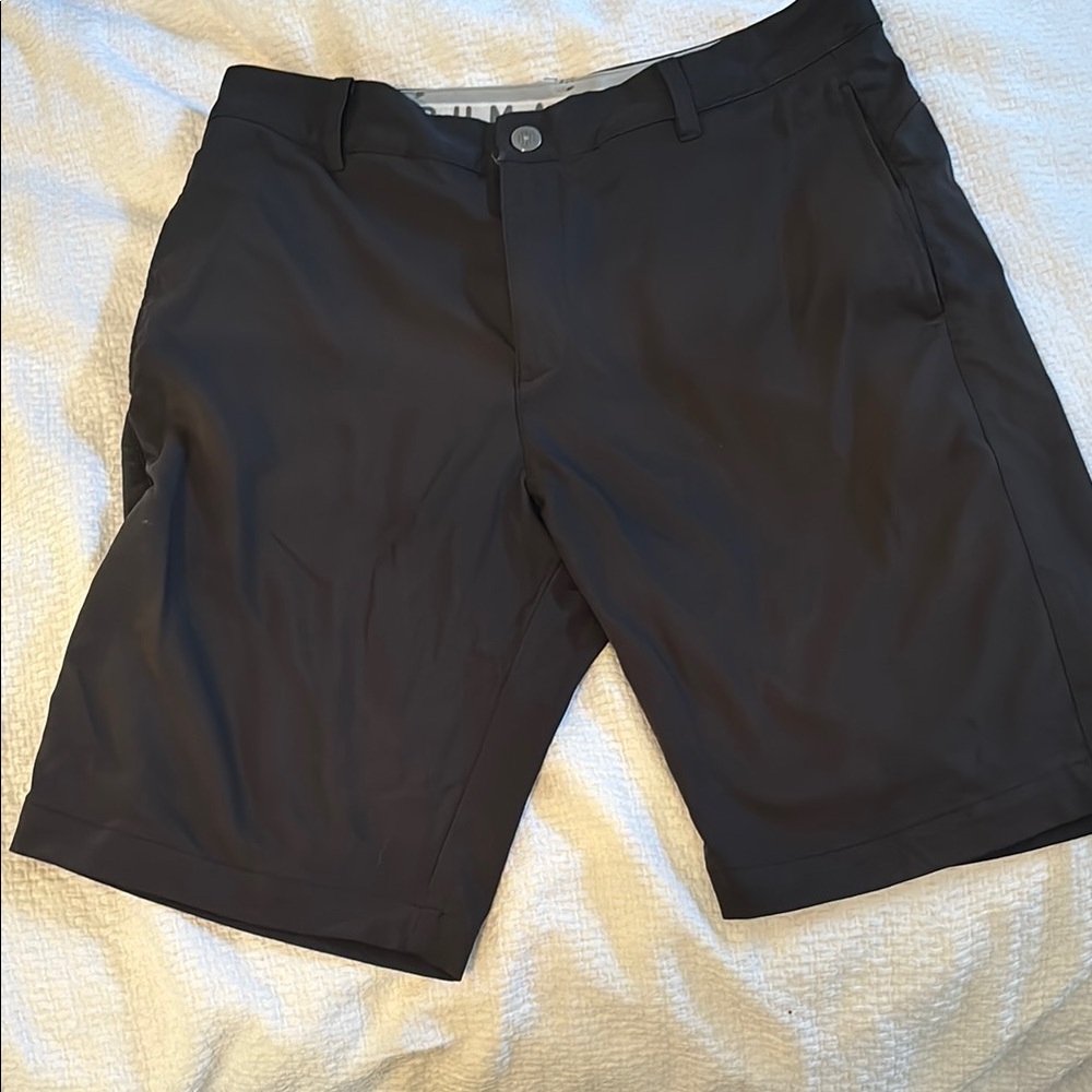 Puma Black Flat Front Shorts